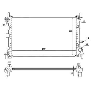 PLEXUS RADIATOR (RDFD0260)
