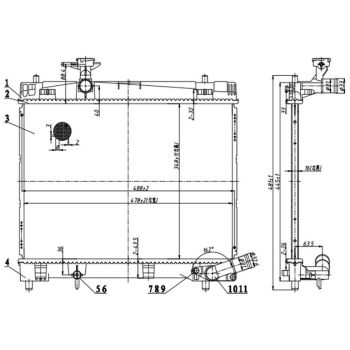PLEXUS RADIATOR (RDTA0153)