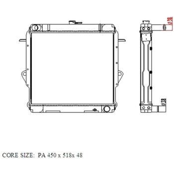 PLEXUS RADIATOR (RDTA0830E)