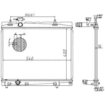 PLEXUS RADIATOR  (9115000996)