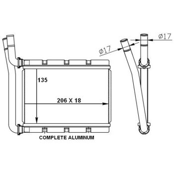 PLEXUS Heater CORE (RHTTA0411)