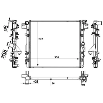 PLEXUS RADIATOR (9115001256)