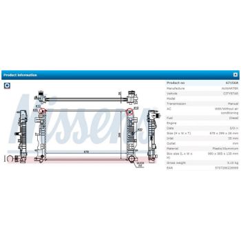 NISSENS Radiator (RD-67156A)