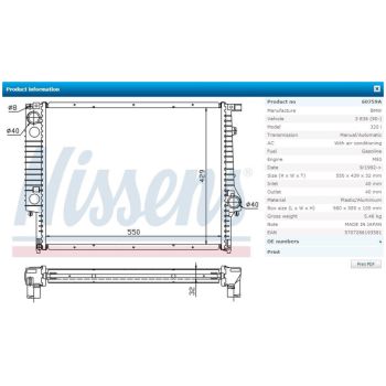 NISSENS Radiator (RD-60759A)
