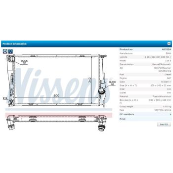 NISSENS Radiator (RD-60785A)