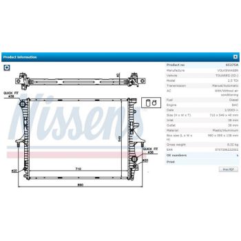 NISSENS Radiator (RD-65275A)