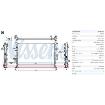 NISSENS Radiator (RD-65615A)