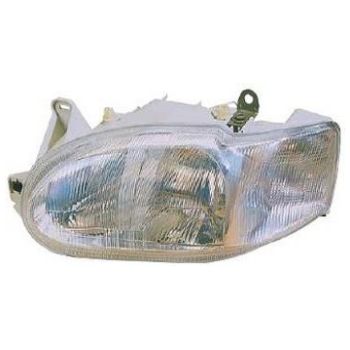 DEPO Head Lamp Left (431-1126L-RD-EM)