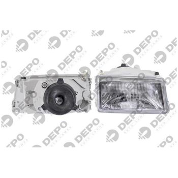 DEPO Head Lamp Right (661-1106R-RD-E)