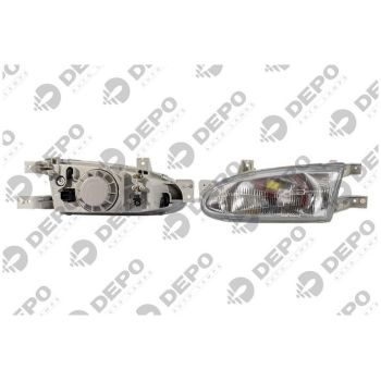 DEPO Head Lamp Left (221-1108L-RD-E)