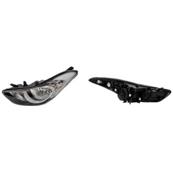 DEPO Head Lamp Left (221-1162L-RD-E2)