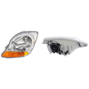 DEPO Head Lamp Left (222-1118L-RD-EM)