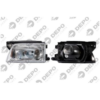 DEPO Head Lamp Left (442-1101L-RD-E)