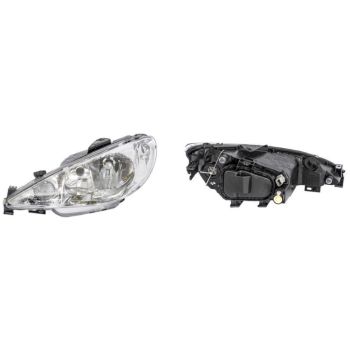 DEPO Head Lamp Left (550-1121L-RD-EM)