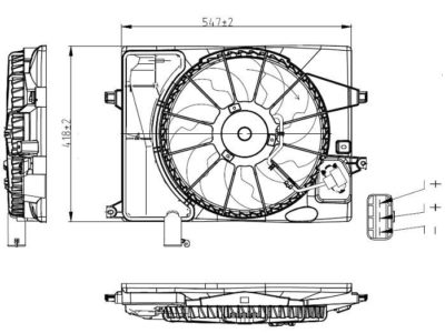 PLEXUS Radiator Fan (RFHY0083A)