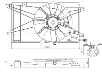 PLEXUS Radiator Fan (RFMZ0502A)