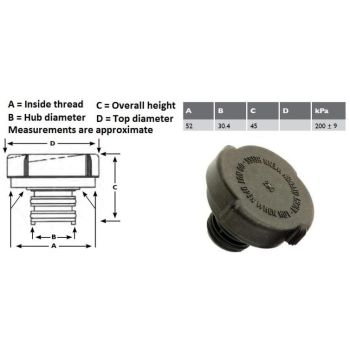 PLEXUS RADIATOR Cap (RDCAP1)