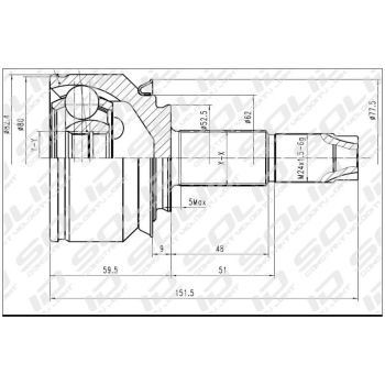 SOLID CV Joint Outer (CVGM1099)