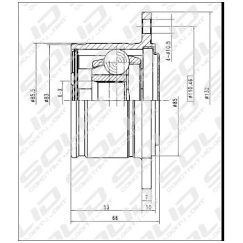 SOLID CV Joint Inner (CVMI5005)