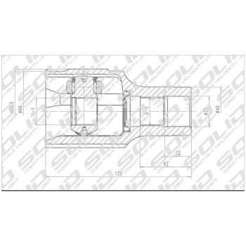 SOLID CV Joint Inner (CVSK5077)