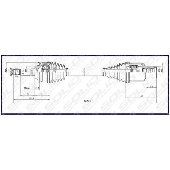 SOLID CV Shaft  (CVSMZ8613)