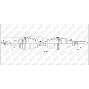 SOLID CV Shaft (CVSRN89001)