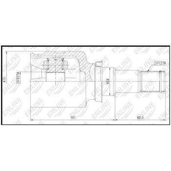 CV JOINT INNER  (9107005081)