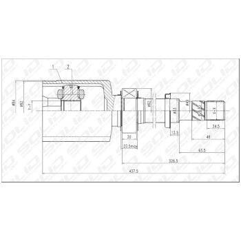 SOLID CV JOINT INNER  (9107005148)