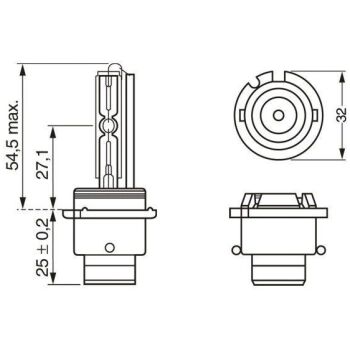 BOSCH Xenon bulb D2R, 85V, 35W (9101000678)