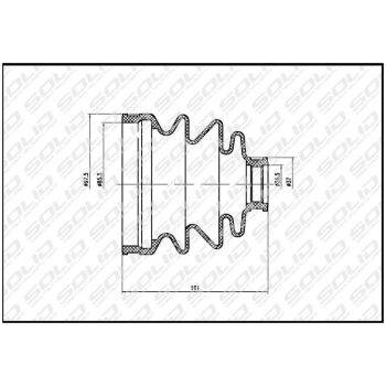 SOLID CV Boot Kit Outer (9103003096)