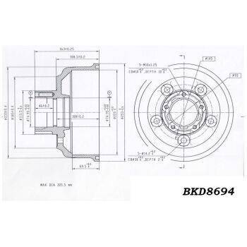 DESELRA Brake Drum (9103004347)