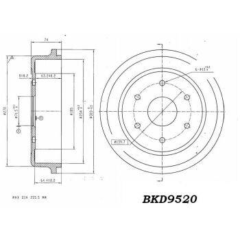 DESELRA Brake Drum (9103004760)