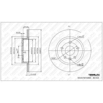 DESELRA Brake Disc Rear (9103006313)