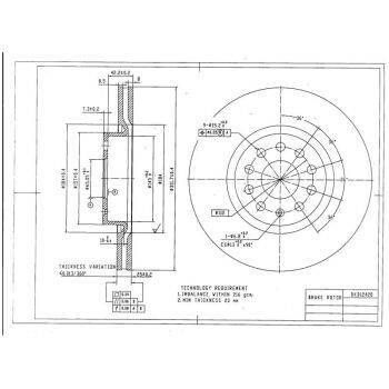 DESELRA Brake Disc Front (9103006999)