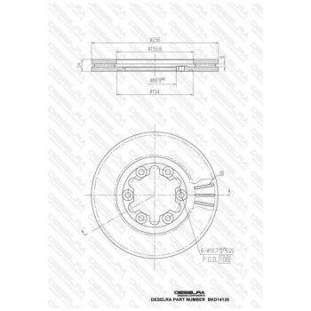 DESELRA Brake Disc Front (9103007085)