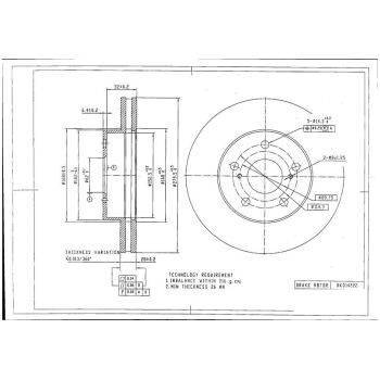 DESELRA Brake Disc Front (9103007111)