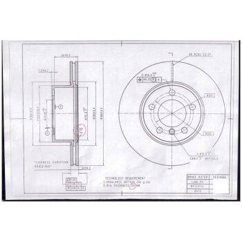 DESELRA Brake Disc Front (9103007143)