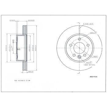 DESELRA Brake Disc Front (9103008758)