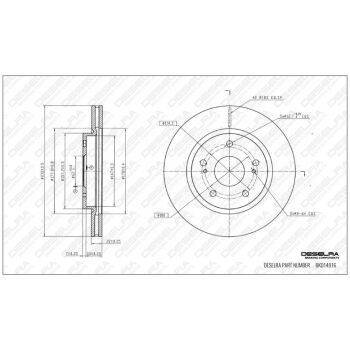 DESELRA Brake Disc Front (9103014916)