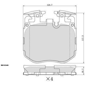DESELRA Brake Pad Front (9103075173)