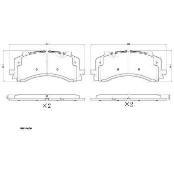 DESELRA Brake Pad Front (9103075200)