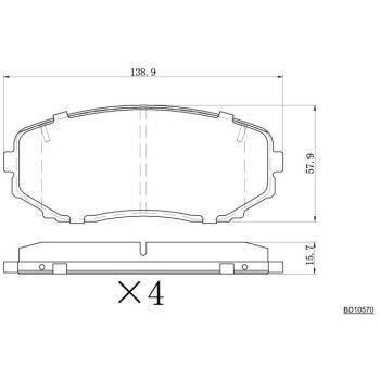 DESELRA Brake Pad Front (9103075285)