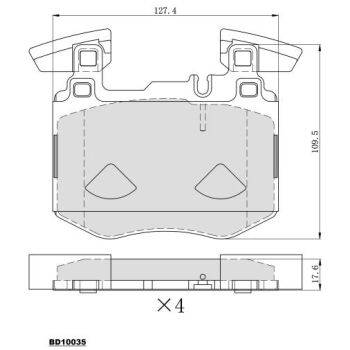 DESELRA Brake Pad Front (9103075286)