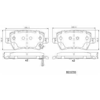 DESLERA BRAKE PAD (9103075391)