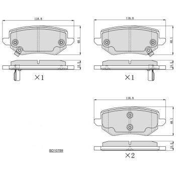 DESELRA Brake Pad Rear (9103075394)