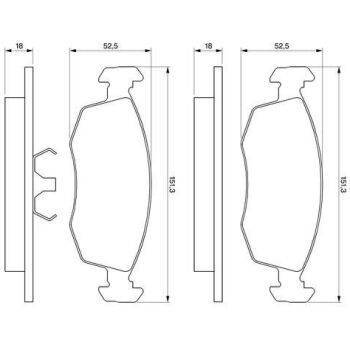 BOSCH Brake Pad Set (9103083015)