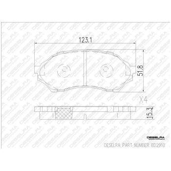 DESELRA Brake Pad Set Front (9103083279)