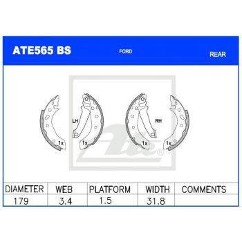 ATE Brake Shoe Set (9103090565)