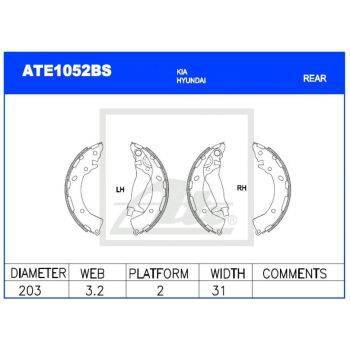 ATE Brake Shoe Set (9103091052)