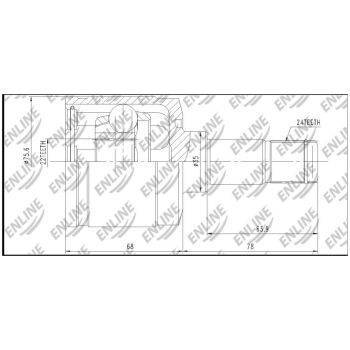 ENLINE CV Joint Inner (9107000042)